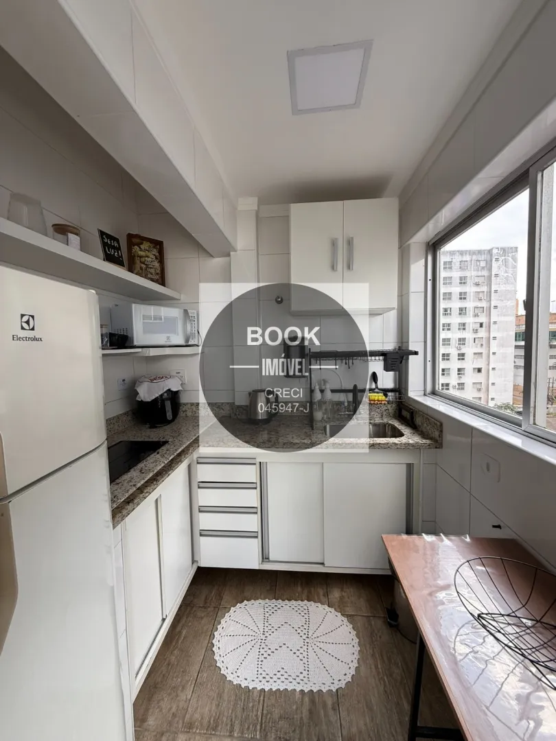 Apartamento aconchegante, decorado e com vista mar na orla em S&atilde;o Vicente ! Avenida Embaixador Pedro de Toledo São Vicente - 