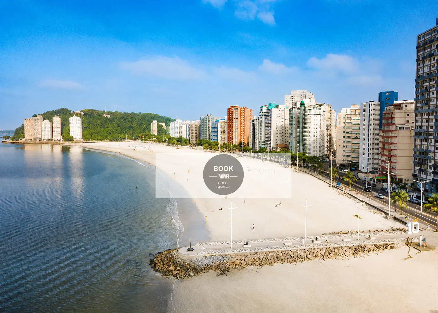 Apartamento aconchegante, decorado e com vista mar na orla em S&atilde;o Vicente ! Avenida Embaixador Pedro de Toledo São Vicente - 