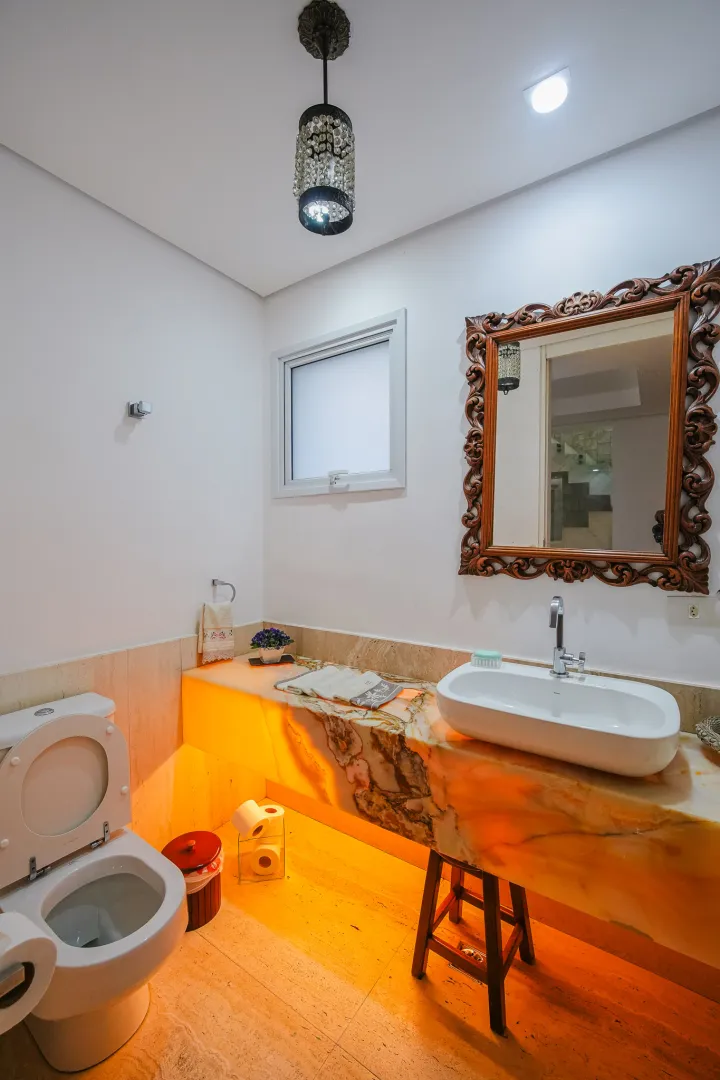 Resid&ecirc;ncia Exclusiva no Alphaville 6 com 598 m&sup2;, 5 Su&iacute;tes e Lazer Completo  Santana de Parnaíba - 