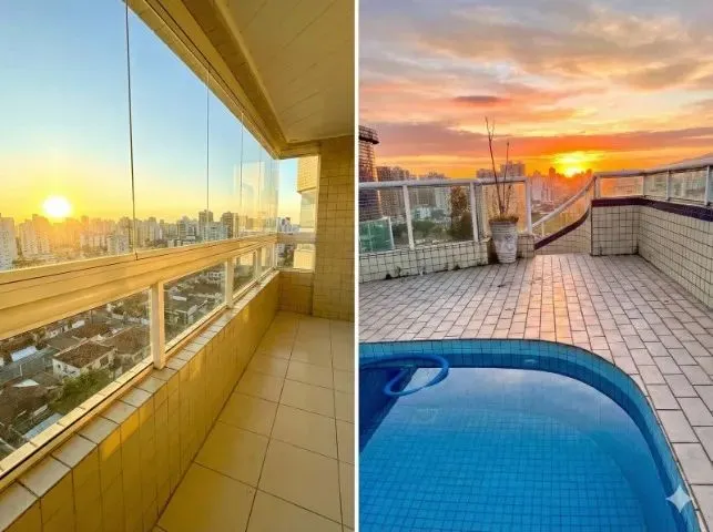 Cobertura Duplex com Piscina Privativa e Vista para o Mar &ndash; Guilhermina &ndash; Praia Grande/SP Rua Peru Praia Grande - 