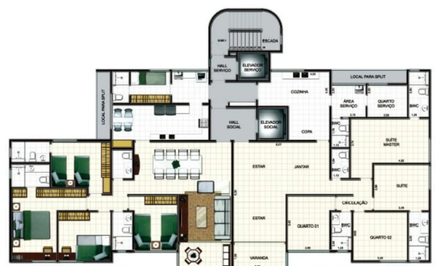 Apartamento, 1 quarto, 136 m² - Foto 5