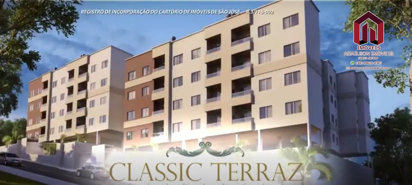 CLASSIC TERRAZ  APTO SEMI MOBILIADO POR R$499.000 São Jose SC BRASIL
