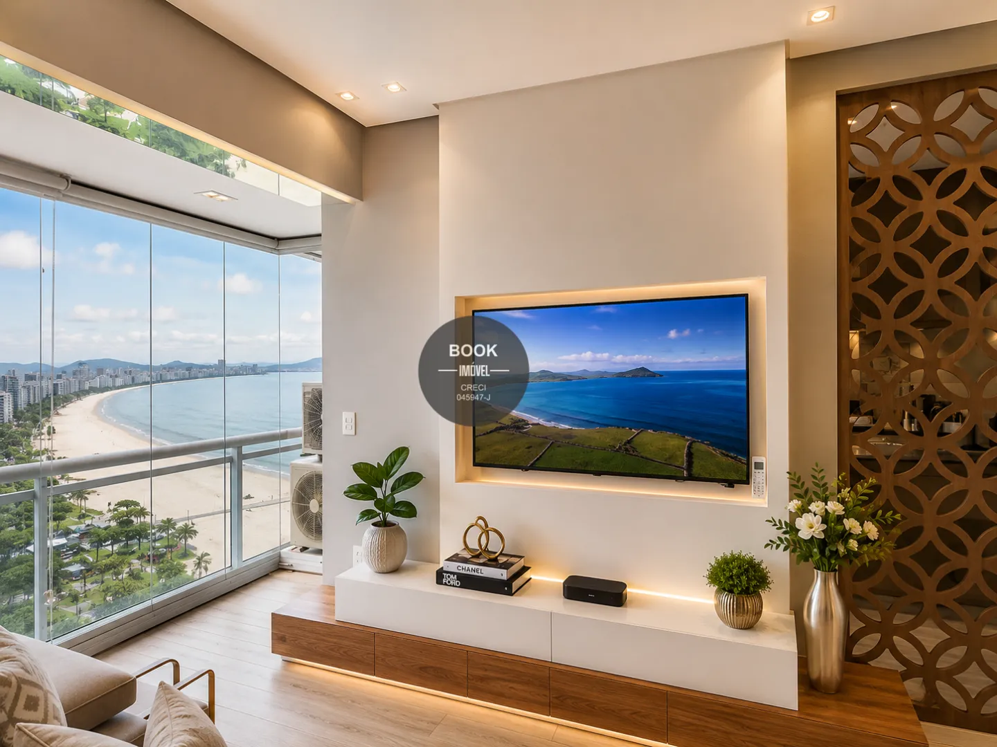 Vista Mar, Andar Alto e Exclusividade no Unlimited Ocean Front Avenida Presidente Wilson Santos - 