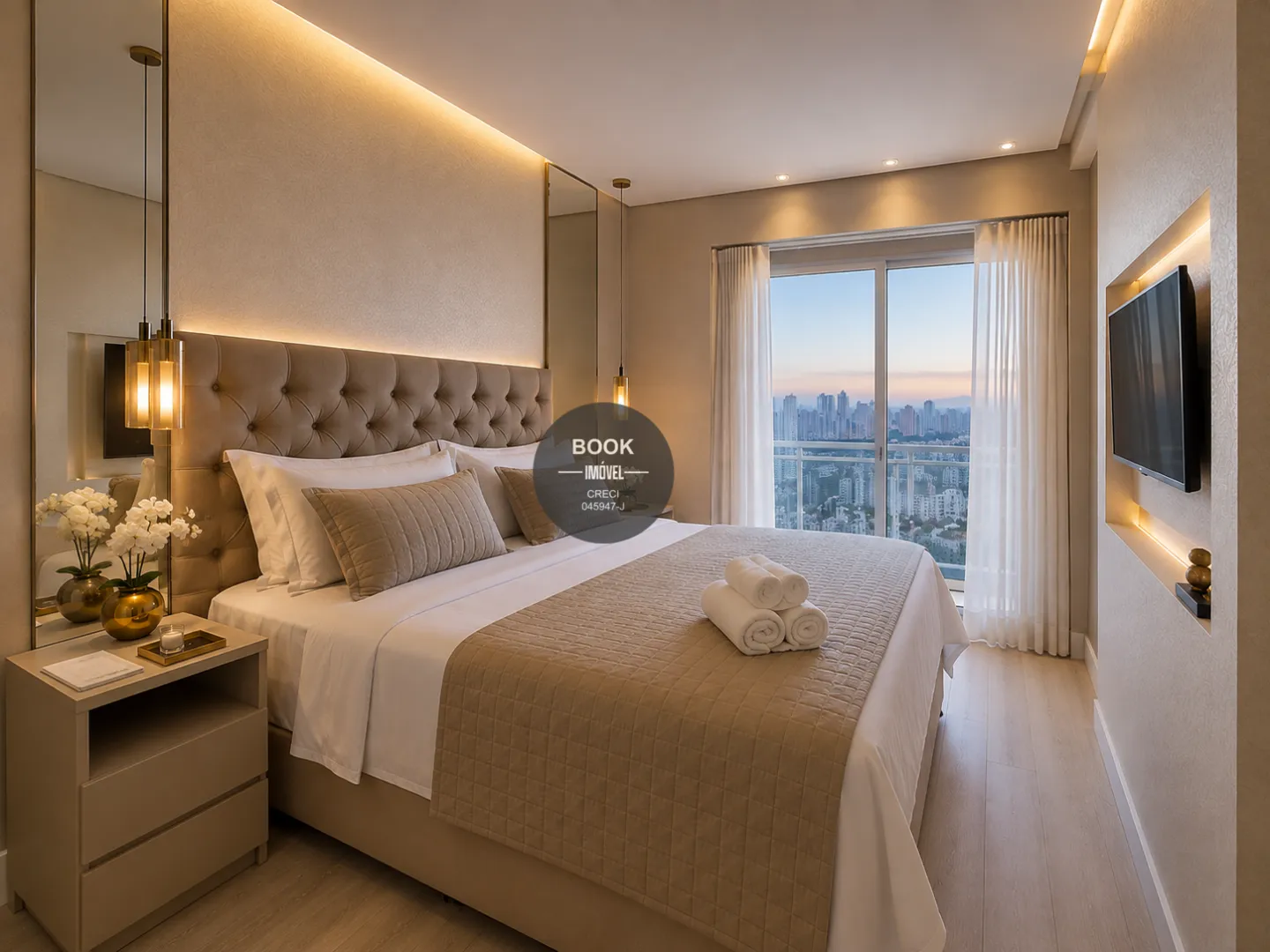 Vista Mar, Andar Alto e Exclusividade no Unlimited Ocean Front Avenida Presidente Wilson Santos - 