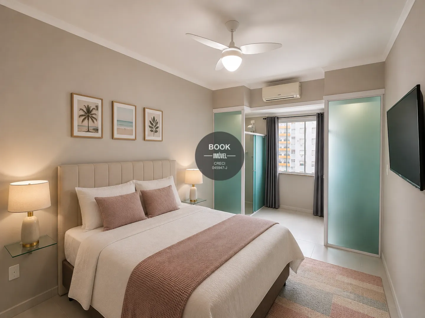 Apartamento de 80m&sup2; de 2 su&iacute;tes com vista para o mar! Avenida Presidente Wilson Santos - 