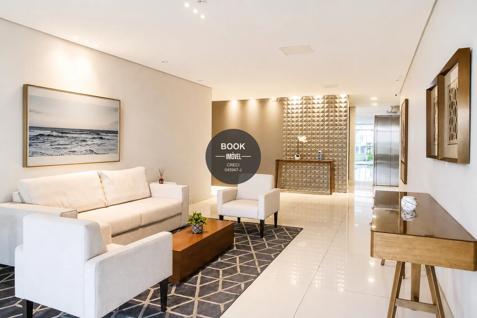 Apartamento de alto padr&atilde;o na Ponta da Praia &mdash; vista livre, 2 su&iacute;tes e porteira fechada Rua André Vidal de Negreiros Santos - 