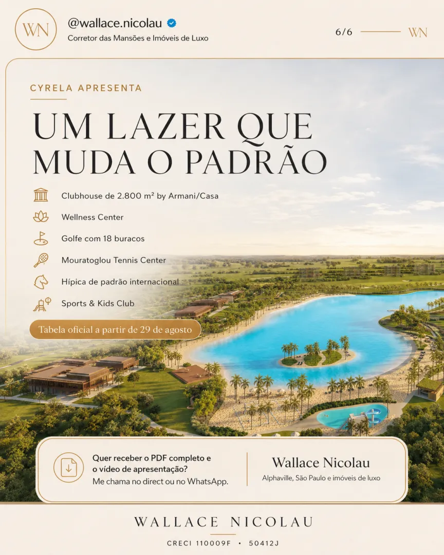 HERITAGE RIVIERA DA CYRELA | ULTRA LUXO EM PORTO FELIZ Rodovia Presidente Castello Branco Porto Feliz - 