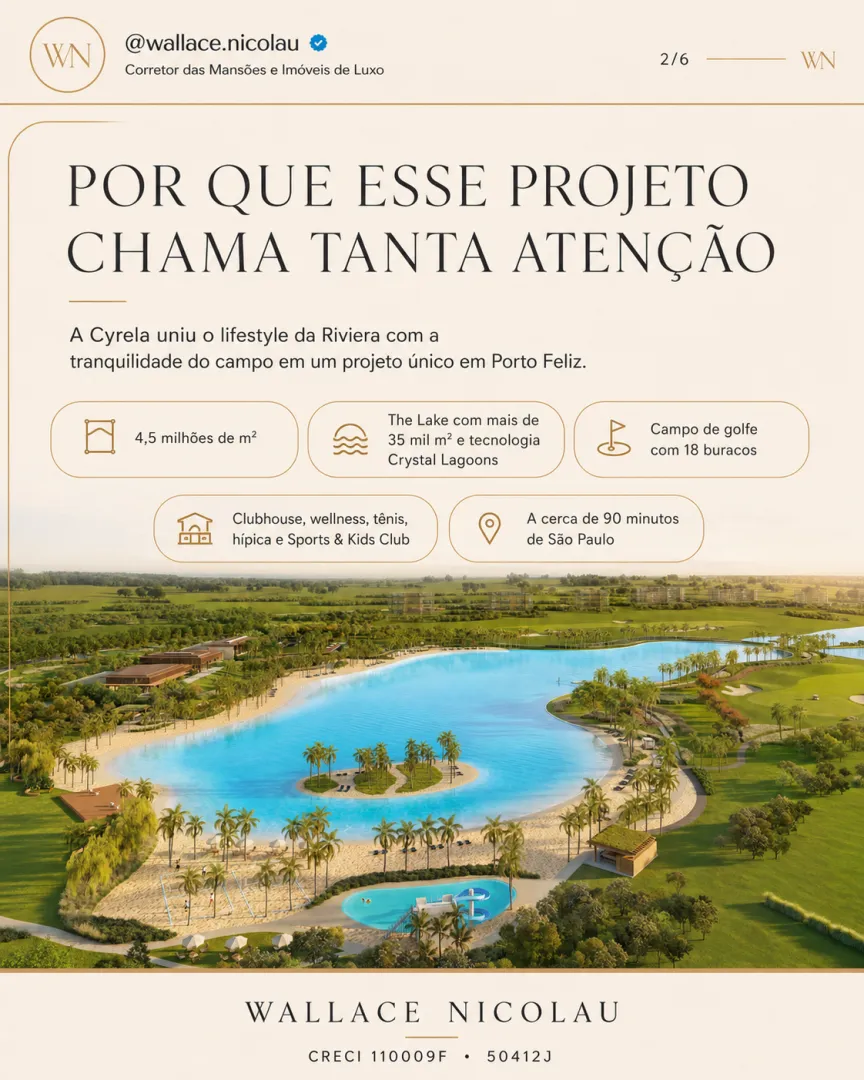 HERITAGE RIVIERA DA CYRELA | ULTRA LUXO EM PORTO FELIZ Rodovia Presidente Castello Branco Porto Feliz - 