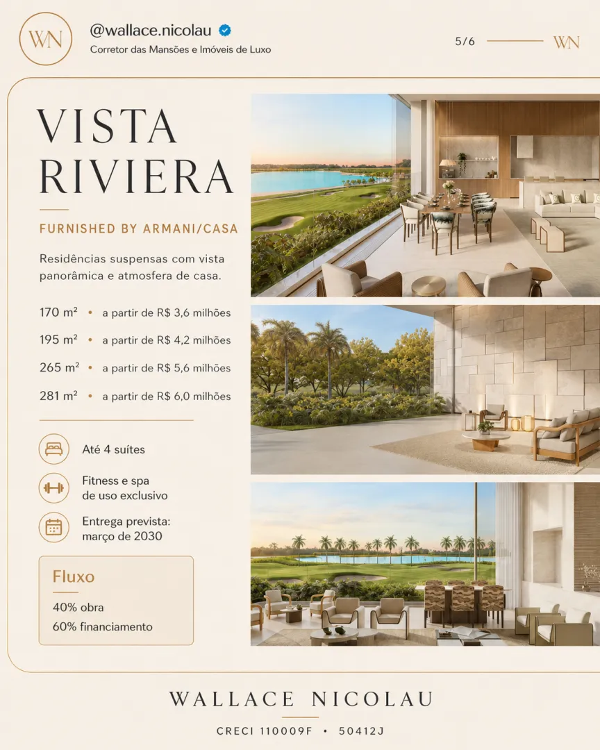 HERITAGE RIVIERA DA CYRELA | ULTRA LUXO EM PORTO FELIZ Rodovia Presidente Castello Branco Porto Feliz - 
