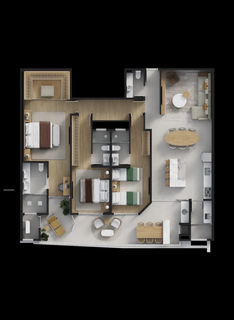 apartamento 3 quartos sendo3 suite ,2 vagas de garagem e apartamento 2 suites,2 vagas  Balneário Piçarras - 