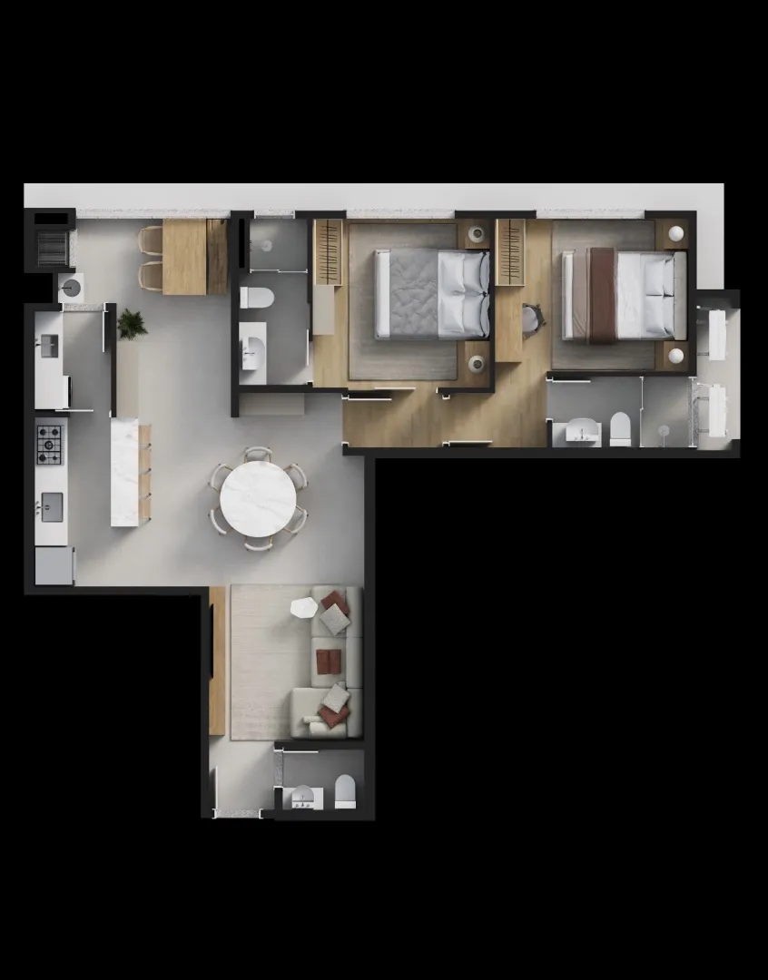 apartamento 3 quartos sendo3 suite ,2 vagas de garagem e apartamento 2 suites,2 vagas  Balneário Piçarras - 
