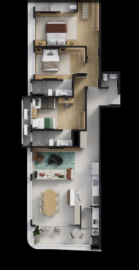 apartamento 3 quartos sendo3 suite ,2 vagas de garagem e apartamento 2 suites,2 vagas  Balneário Piçarras - 