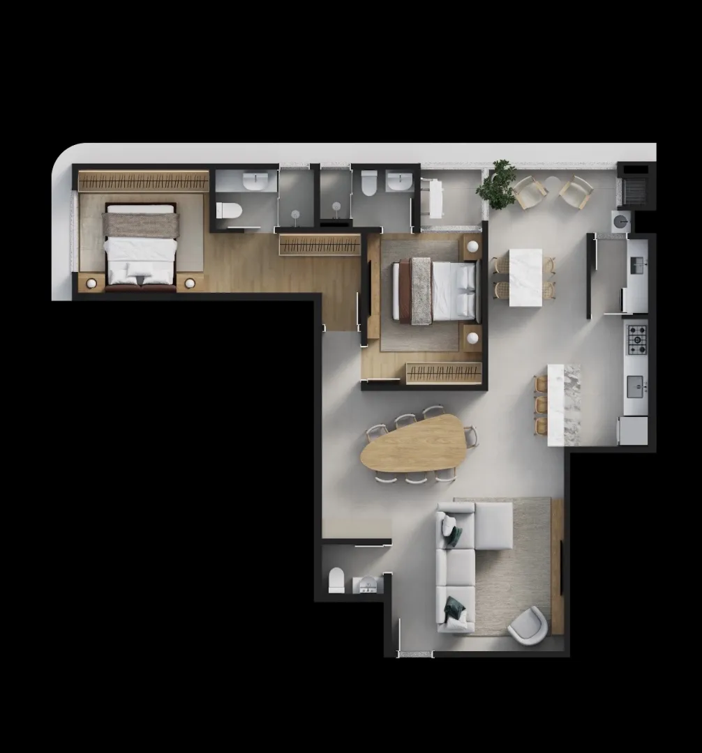 apartamento 3 quartos sendo3 suite ,2 vagas de garagem e apartamento 2 suites,2 vagas  Balneário Piçarras - 