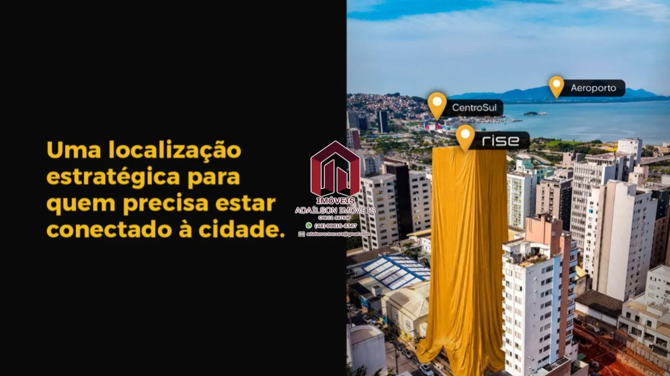 Unidades habitacionais do Rise aptos de 1 e 2 Dormitórios Centro Florianópolis SC Brasil — foto 2