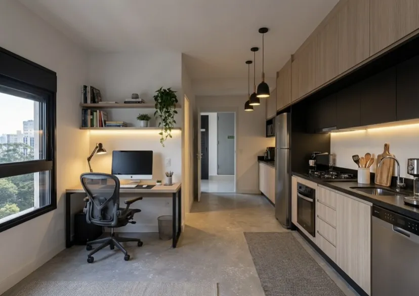 STUDIO &Agrave; VENDA E PARA LOCA&Ccedil;&Atilde;O NO FLOREAR STUDIOS &ndash; 25 M&sup2;, 9&ordm; ANDAR, MIRAND&Oacute;POLIS Rua dos Crisântemos São Paulo - 
