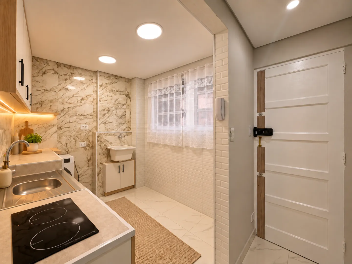 Living reformado com garagem na Ponta da Praia &ndash; 34 m&sup2;, portaria 24h e pr&oacute;ximo &agrave; praia Avenida Doutor Epitácio Pessoa Santos - 