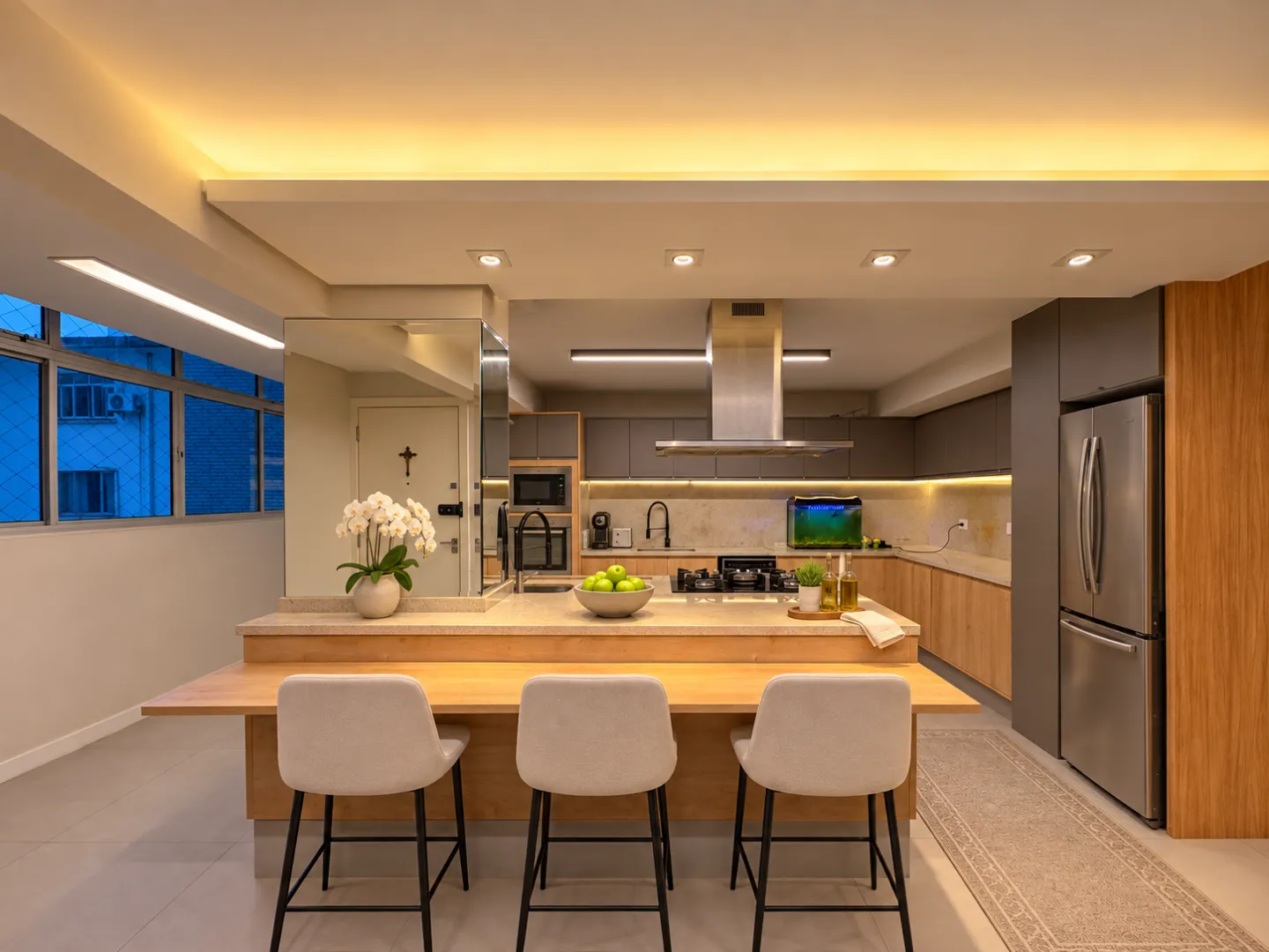 Apartamento de alto padr&atilde;o com 223 m&sup2;, 3 su&iacute;tes e projeto moderno na Vila Rica Rua Eloy Fernandes Santos - 