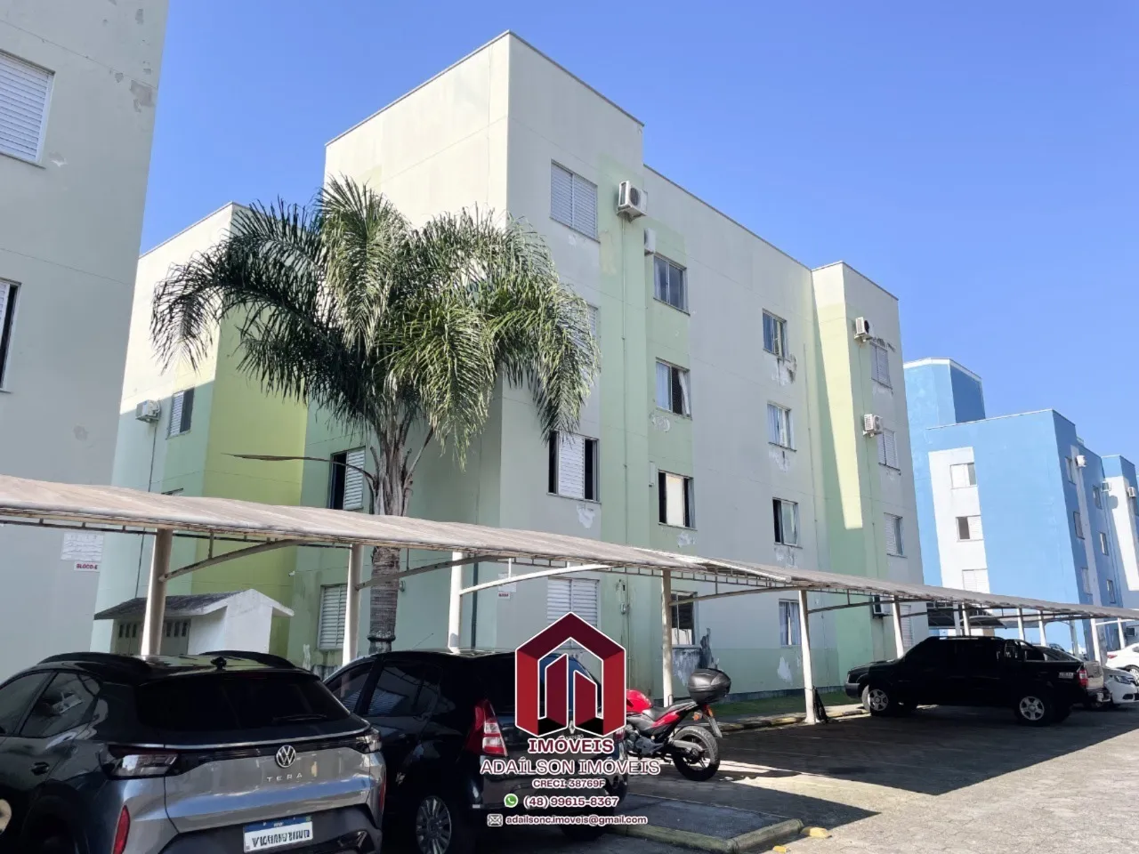 Apartamento Térreo de 2 Quartos, Garagem Coberta à Venda.Sertão do Imaruim – São José SC
