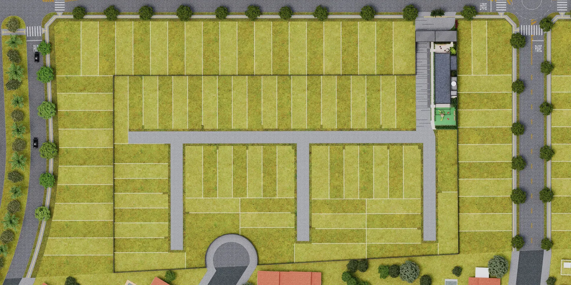 Terreno de 128 a 265m&sup2; privativos no Bairro Planejado Edu Las Casas no Parque Santa F&eacute; Avenida Eduardo Las Casas Porto Alegre - 