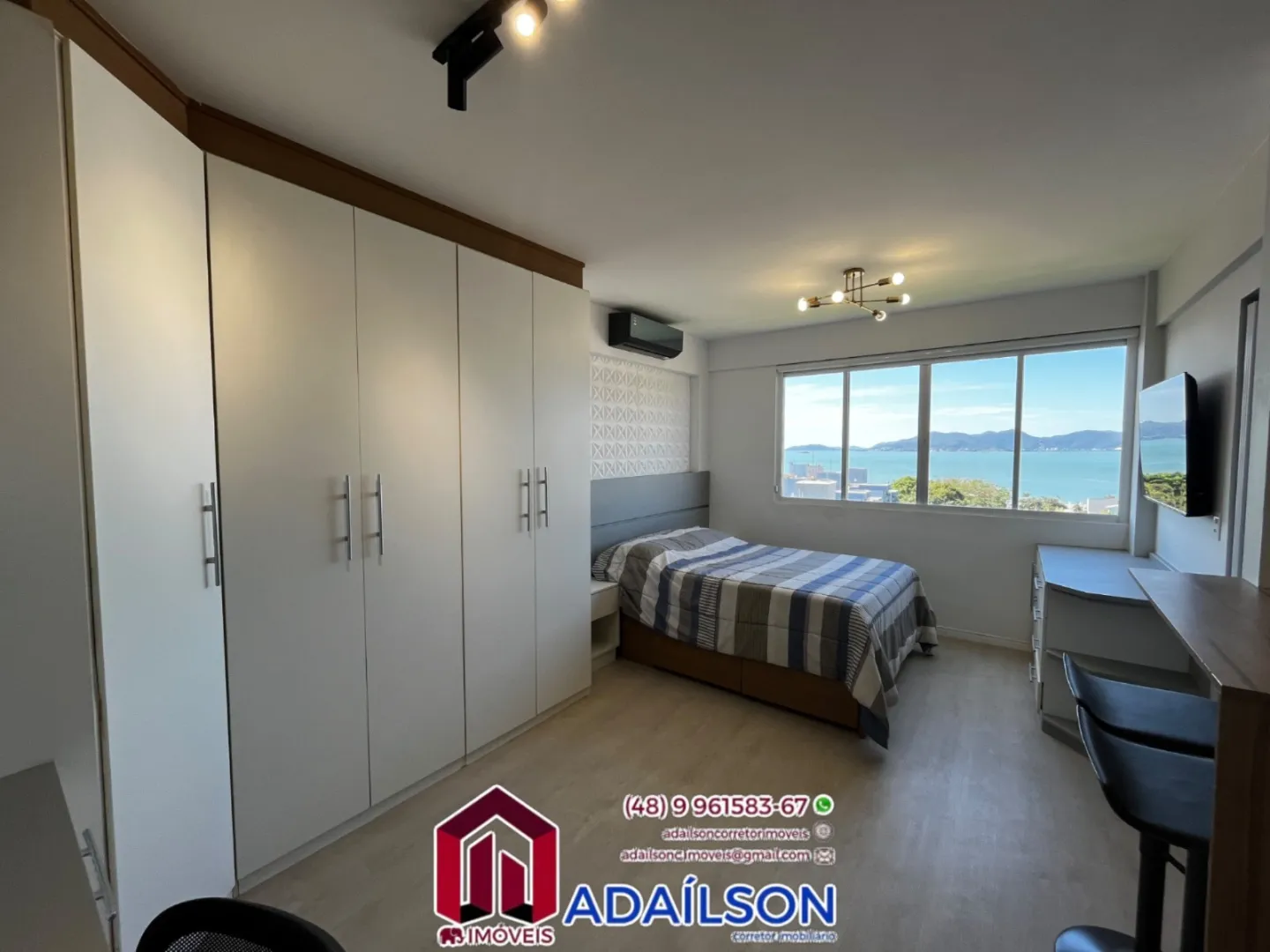 Estúdio mobiliado Porteira Fechada à venda Vista Mar Bairro Estreito Florianópolis Brasil — foto 6