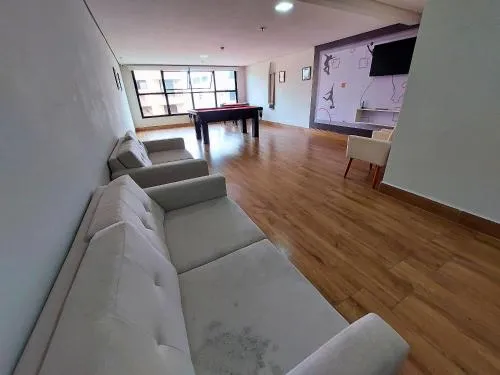 Apartamento na praia da Enseada no Guaruj&aacute; com piscina no terra&ccedil;o com vista para o mar Rua Begônia Guarujá - 