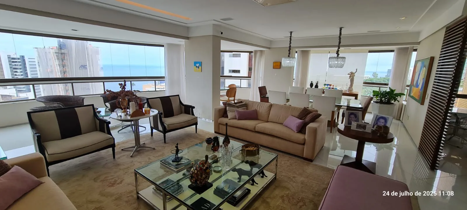 APARTAMENTO ALTO PADR&Atilde;O 5 SU&Iacute;TES VARANDA 4 GARAGENS QUADRA TENIS PISCINA &Agrave; VENDA ONDINA Rua Professor Clementino Fraga Salvador - 