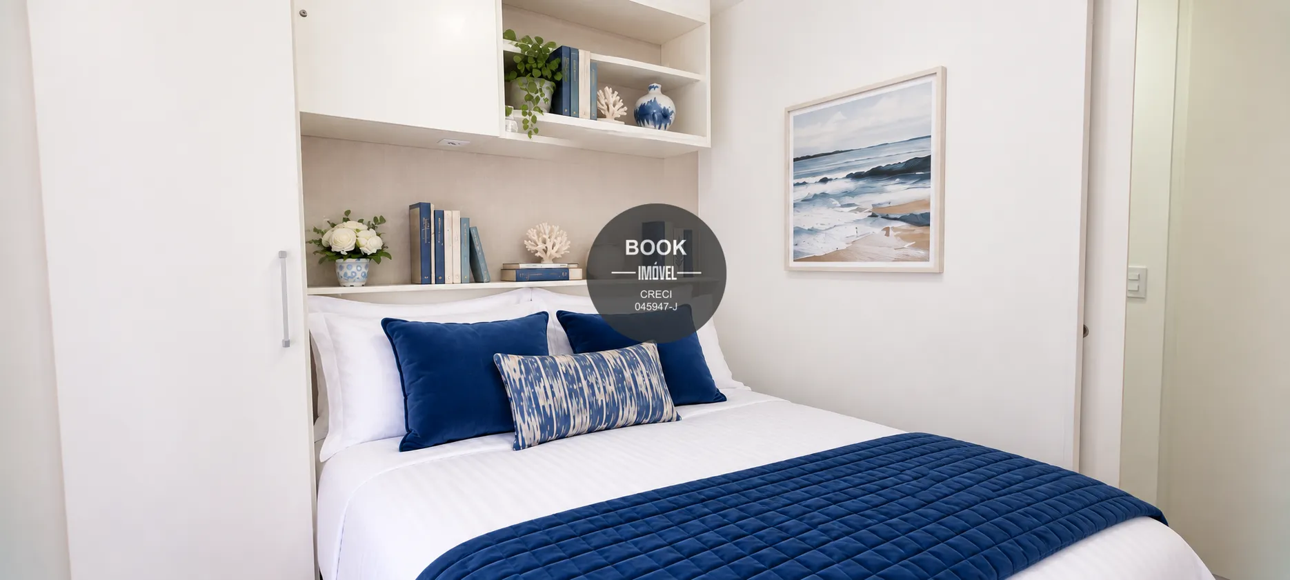 Apartamento mobiliado com vista para o mar e 100% mobiliado Avenida Presidente Wilson Santos - 