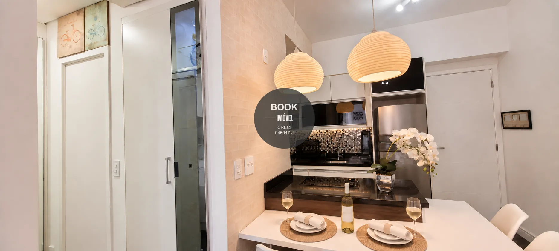 Apartamento mobiliado com vista para o mar e 100% mobiliado Avenida Presidente Wilson Santos - 