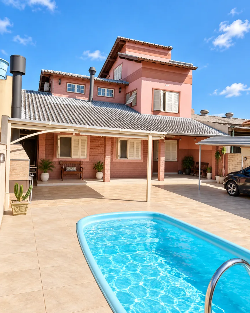 R$ 655.000 - LINDA CASA - 234M2 - 3 DORM - SU&Iacute;TE - LAREIRA - PISCINA - 5 VAGAS Rua Jackson de Figueiredo Porto Alegre - 