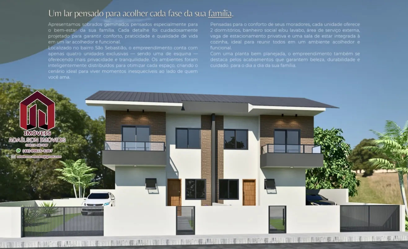 RESIDENCIAL STEINBACH XII | SÃO SEBASTIÃO – PALHOÇA – SC BRASIL