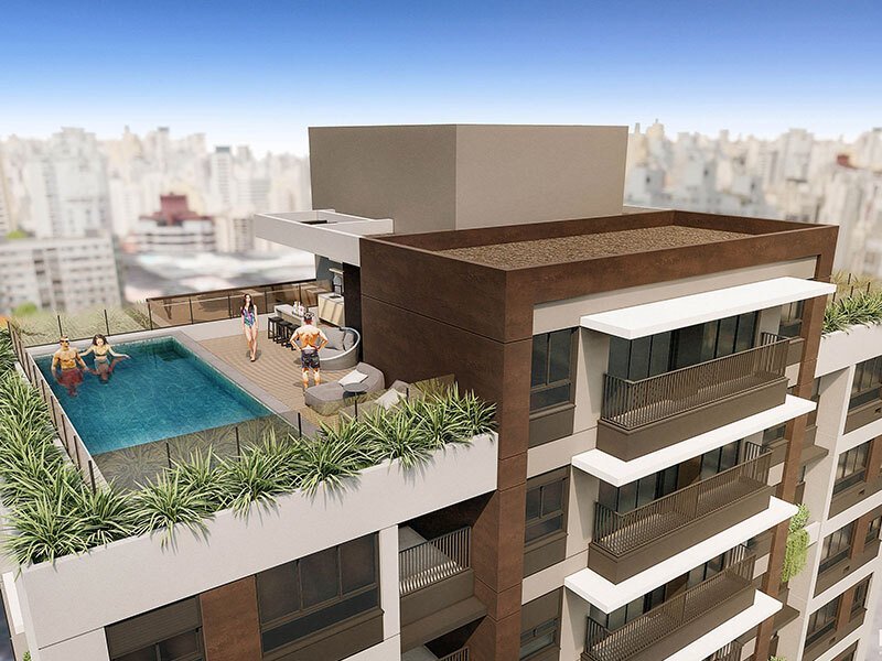 Apartamento Wire Capote Valente - Residencial 27m² 1D Capote Valente São Paulo - 