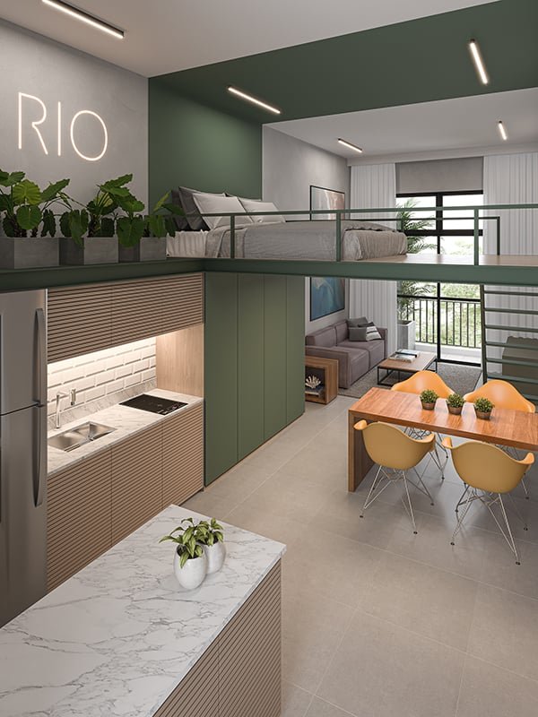 Apartamento Cores do Rio 1 dormitório 36m² Irineu Marinho Rio de Janeiro - 