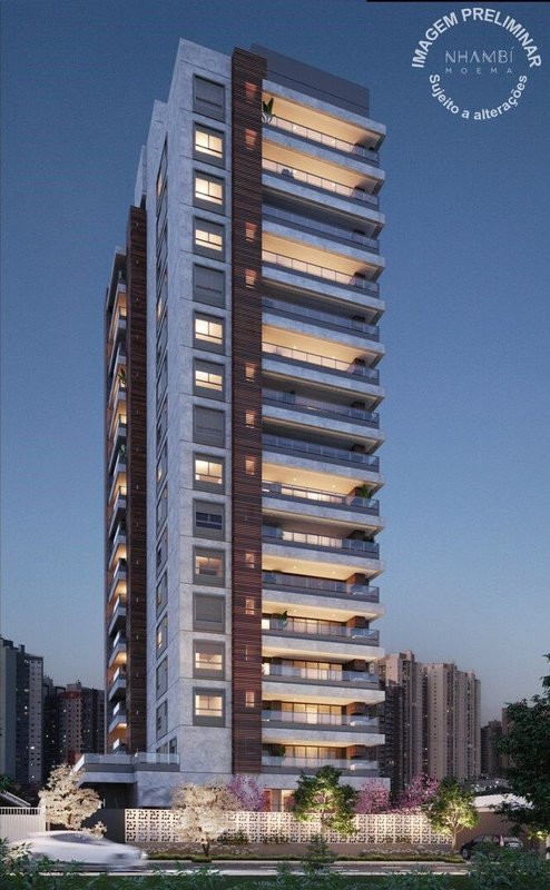 Apartamento Nhambi Moema 121m dos Nhambiquaras São Paulo - 