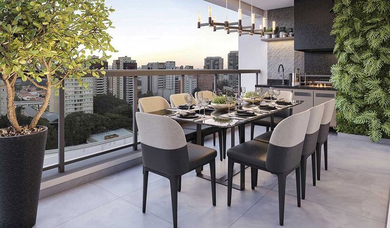 Apartamento Haute Brooklin by EZ 2 suítes 138m² do Estilo Barroco São Paulo - 