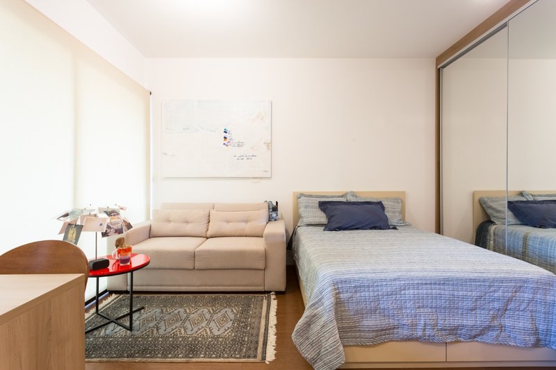 apartamento com vaga novo   1 vaga Mobiliado no Brooklin Rua Michigan São Paulo - 