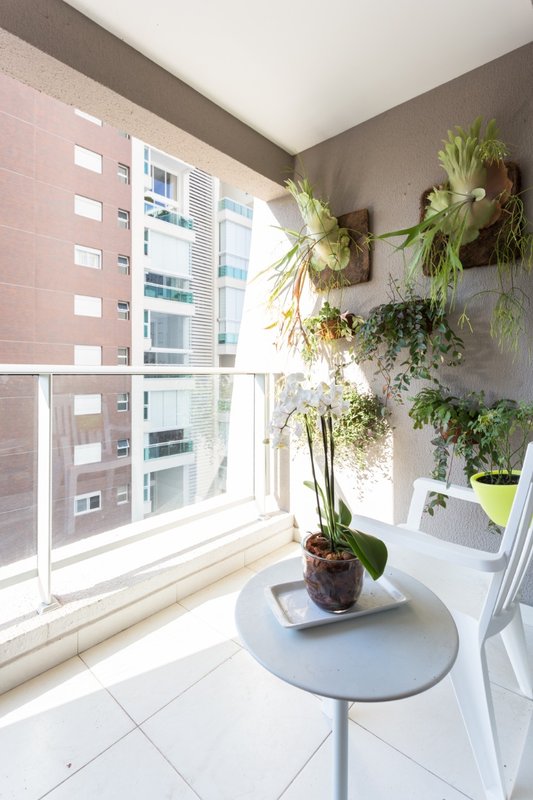 apartamento com vaga novo   1 vaga Mobiliado no Brooklin Rua Michigan São Paulo - 