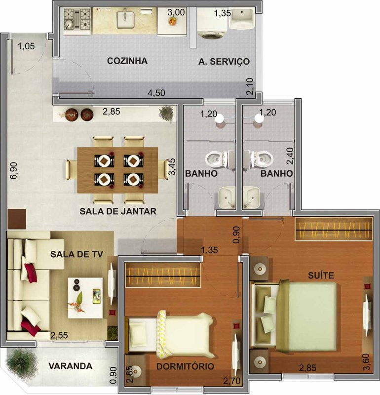 APARTAMENTO RESIDENCIAL MADRI Rua Dom Barreto Sumaré - 