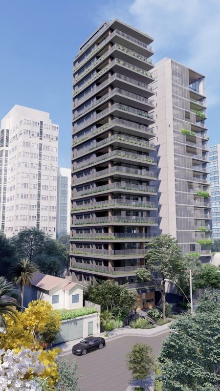 Apartamento na Vila Nova Conceição 2 suítes 162m² - Pronto novo Dina São Paulo - 