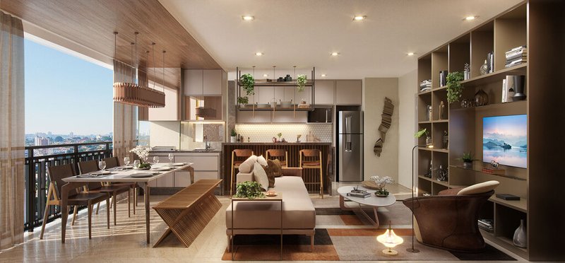 Apartamento Brooklin Noventa - Residencial 91m² 3D Crisandálias São Paulo - 