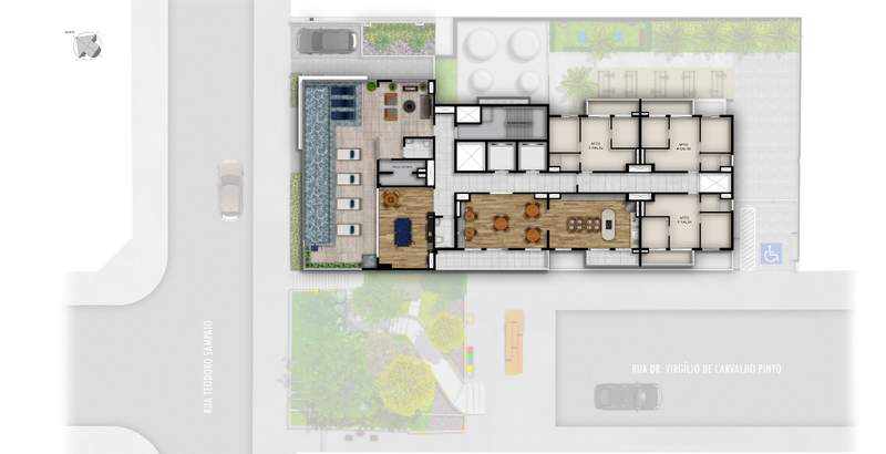 Apartamento em Pinheiros | 2 dormitórios | 4 minutos da Estação Rua Doutor Virgílio de Carvalho Pinto São Paulo - 