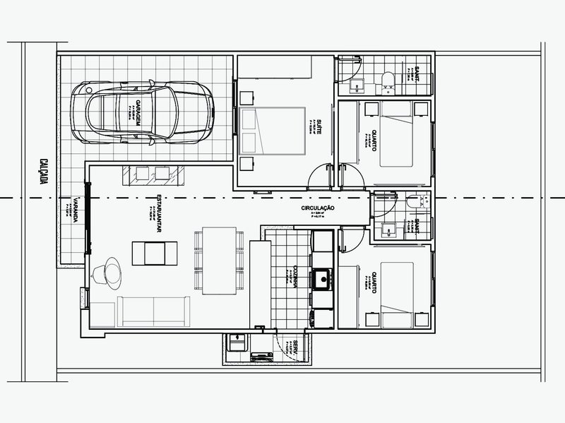 Casa com 3 dormitórios-1 Suíte- 1 vaga - Entrega em setembro de 2023 Rua Jardim Pirajussara Camaçari - 