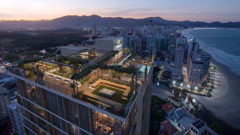 Apartamento SunHaus Tower 110m² 3D Almirante Fonseca Neves Porto Belo - 