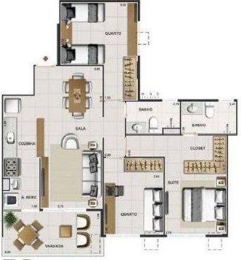 Apartamento 2 dormitórios 1 suíte 67m² 1 vaga Maracana Rio de Janeiro/RJ  Rio de Janeiro - 