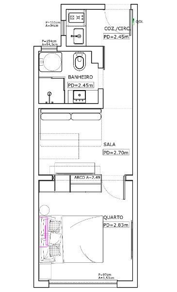 Apartamento 1 dormitório 30m² Copacabana Rio de Janeiro/RJ  Rio de Janeiro - 