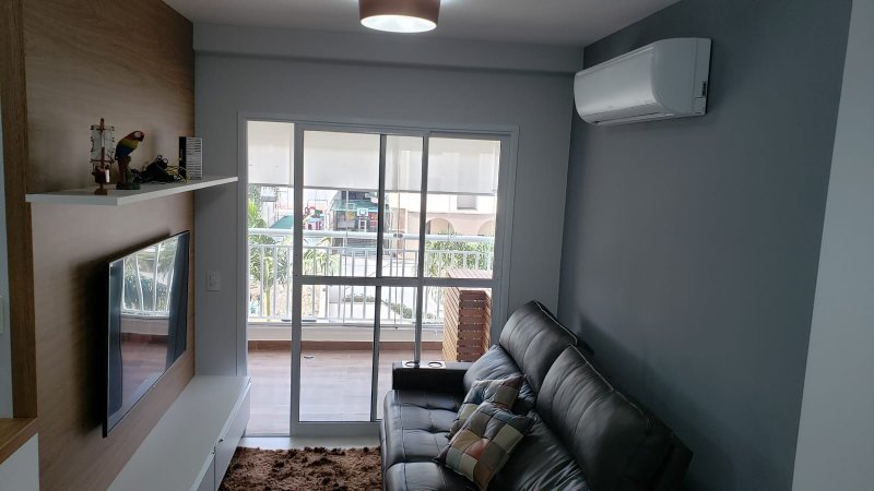 Apartamento mobiliado para venda com 64m², 02 dormitórios, 02 banheiros e 01 vaga Rua Abagiba São Paulo - 