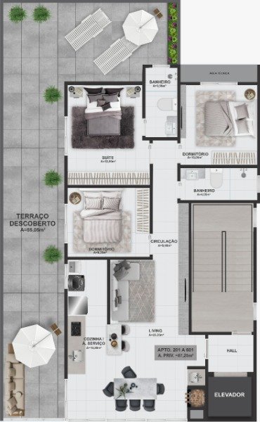 Apartamento 3 dormitórios 1 suíte 95m² 1 vaga Itacolomi Balneario Picarras/SC  Balneário Piçarras - 