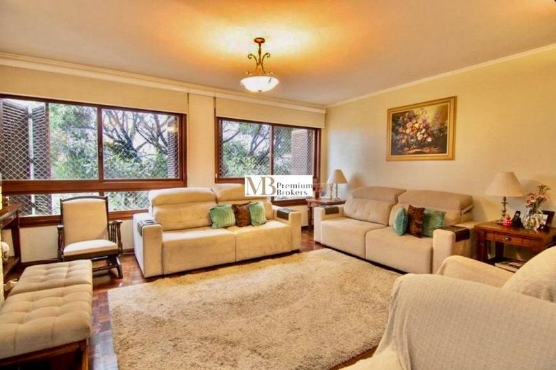 R$ 890.000 - BELO APARTAMENTO - SEMIMOBILIADO - 162M2 - 3 DORM - LAREIRA - 2 VAGAS - Porto Alegre - 