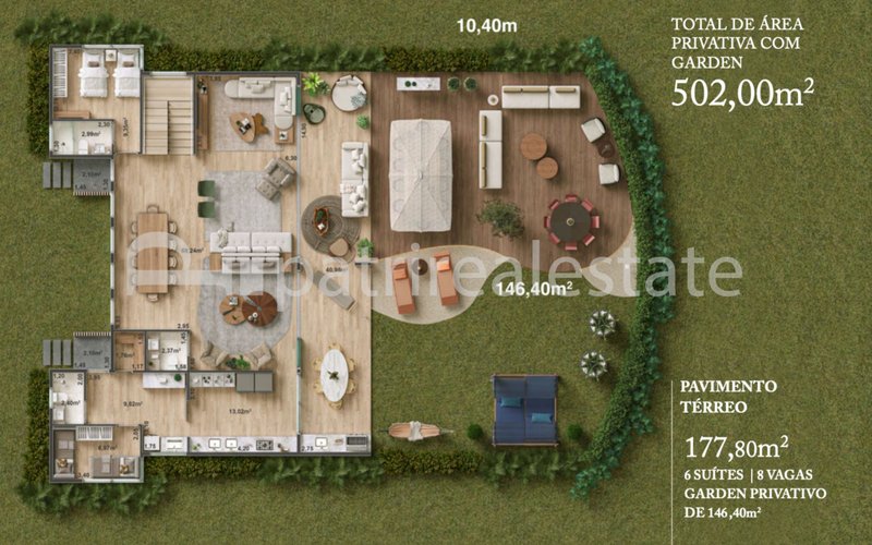 Casa em Condomínio fechado 6 suítes 7 WC 8 Vagas R$ 4.580.000* Porto Das Dunas Aquiraz CE Av. Litorânea - Lot. Parque das Fontes Aquiraz - 