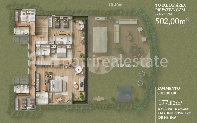 Casa em Condomínio fechado 6 suítes 7 WC 8 Vagas R$ 4.580.000* Porto Das Dunas Aquiraz CE Av. Litorânea - Lot. Parque das Fontes Aquiraz - 