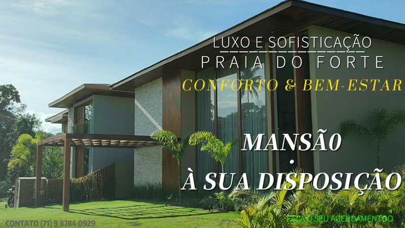 Mansão Moderna/ 7 suites/Condominio Praia Bela  MATA DE SÃO JOÃO - 